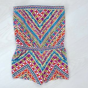 Trina Turk one piece romper style swimsuit!